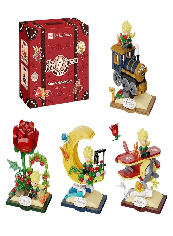 PANTASY Le Petit Prince Building Block Set Adults & Kids Collectible Brick Model,Rose,Train,Moon & Airplane Figures,Le Petit Prince Creative DIY Building Toys Gift for Fans of Stories - Image 1